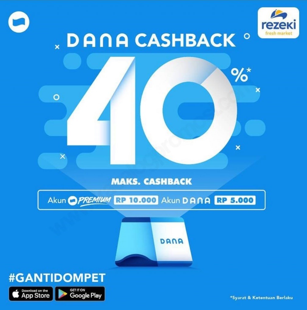 Promo Cashback 40% Fresh Market Bulan Desember 2019 Untuk Transaksi Menggunakan DANA