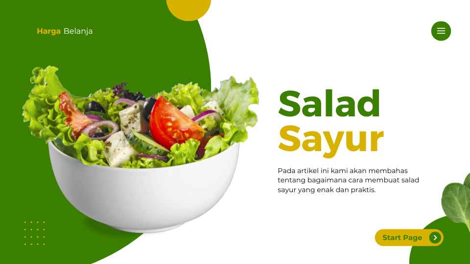 5 Cara Membuat Salad Sayur yang Enak dan Praktis