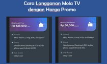 Cara Langganan mola tv dengan harga promo