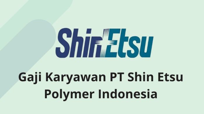 Gaji Karyawan PT Shin Etsu Polymer Indonesia
