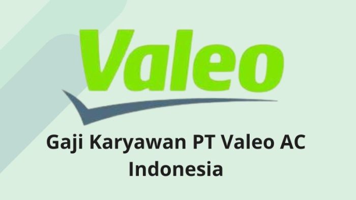 Gaji Karyawan PT Valeo AC Indonesia
