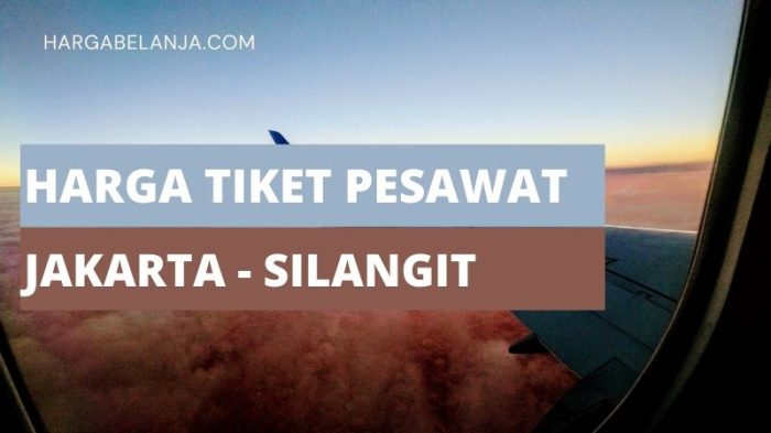 Harga Tiket Pesawat Jakarta Silangit