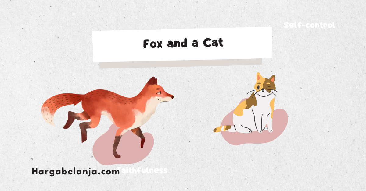 Fox and A Cat salah satu contoh story telling bahasa inggris Hargabelanja.com
