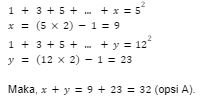 Jawaban contoh soal aritmatika HOTS c