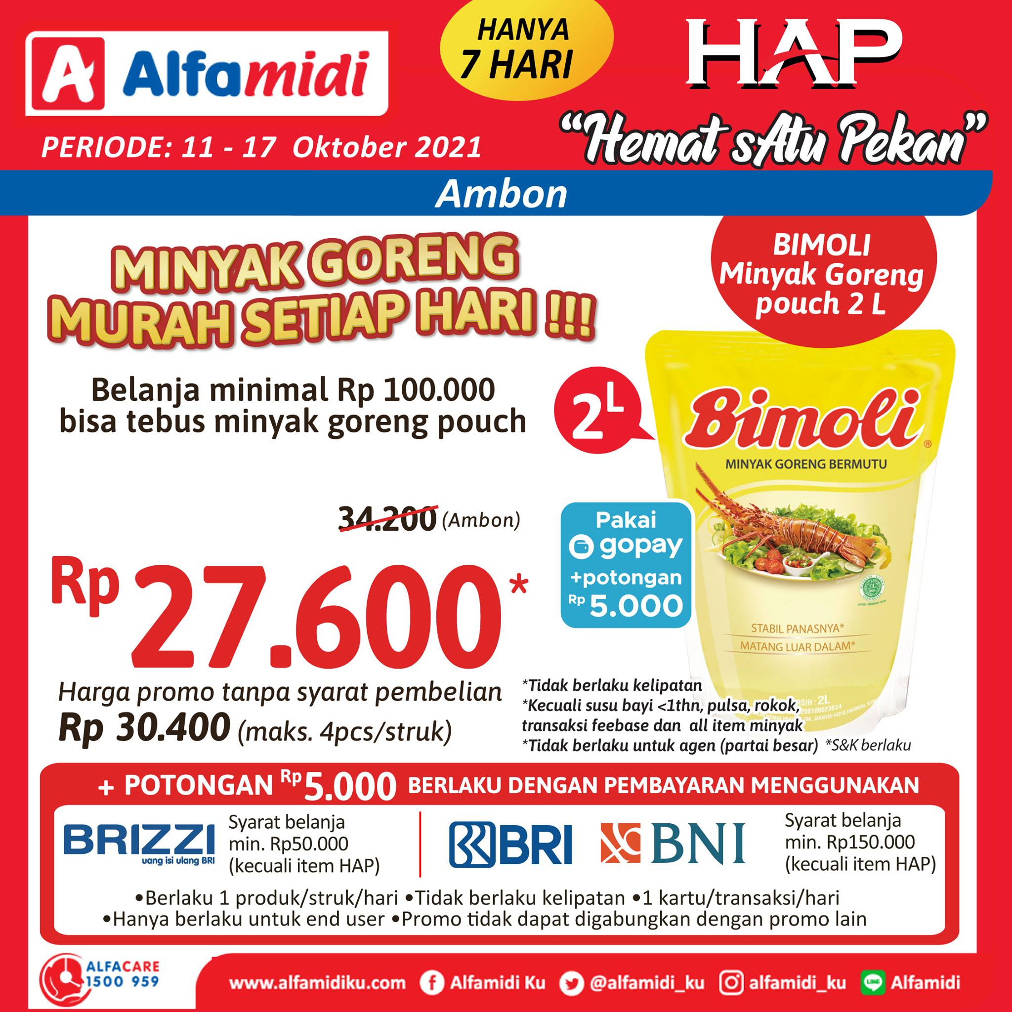 Katalog Promo Alfamidi HAP Hemat sAtu Pekan 11-17 Oktober 2021 Terbaru