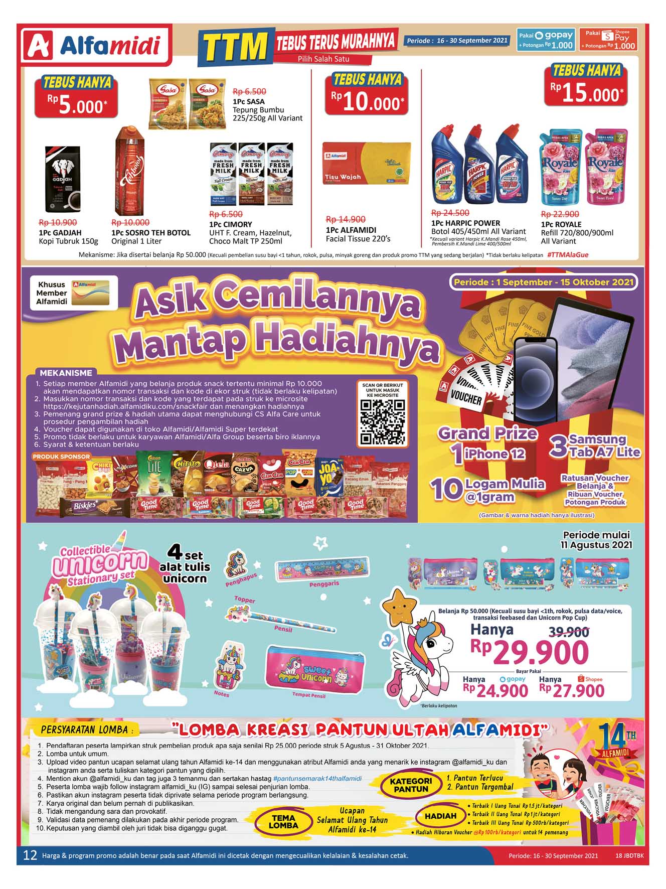 Katalog Promo Alfamidi Terbaru Dua Mingguan Periode 16-30 September 2021