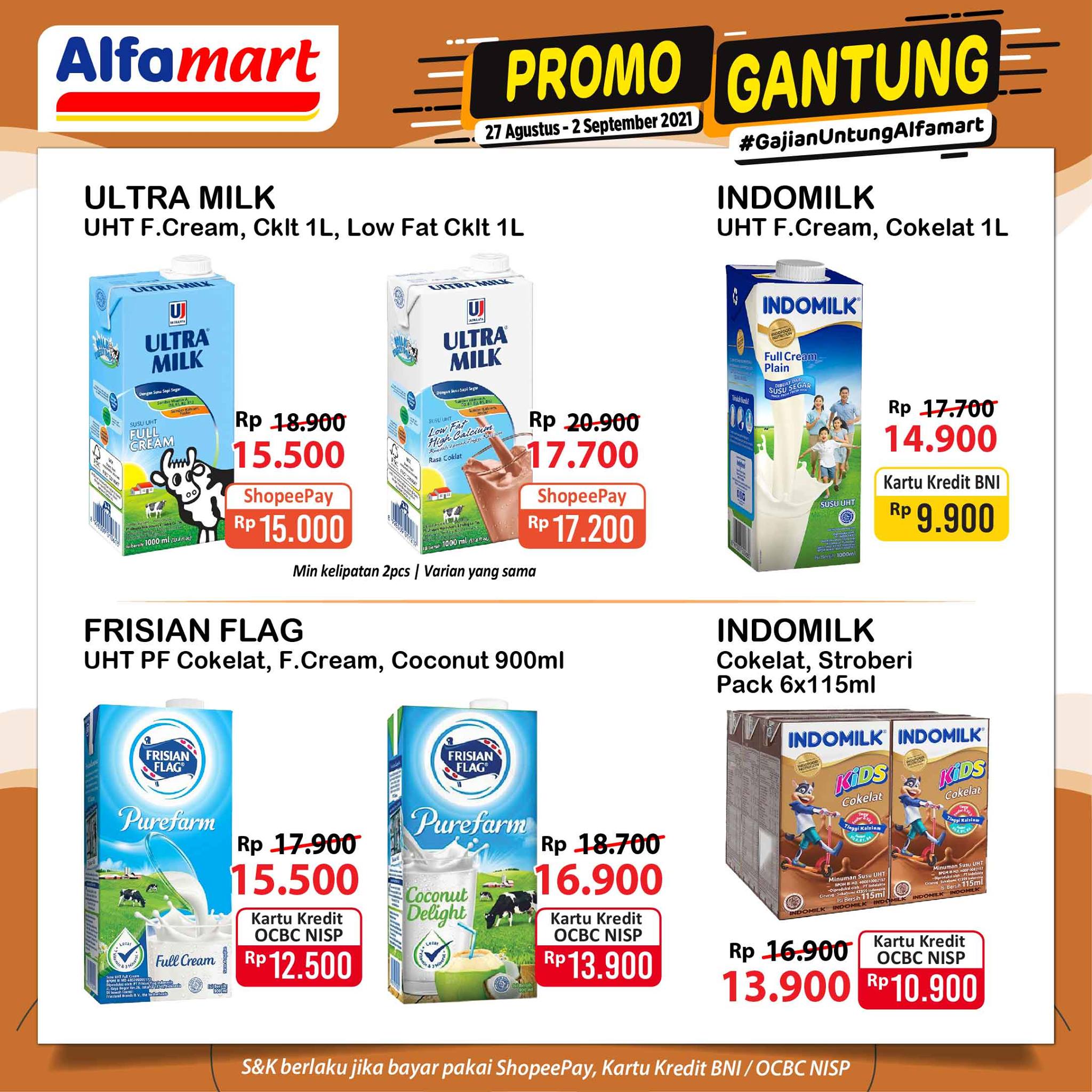 Promo Gantung Alfamart Periode 27 Agustus - 2 September 2021