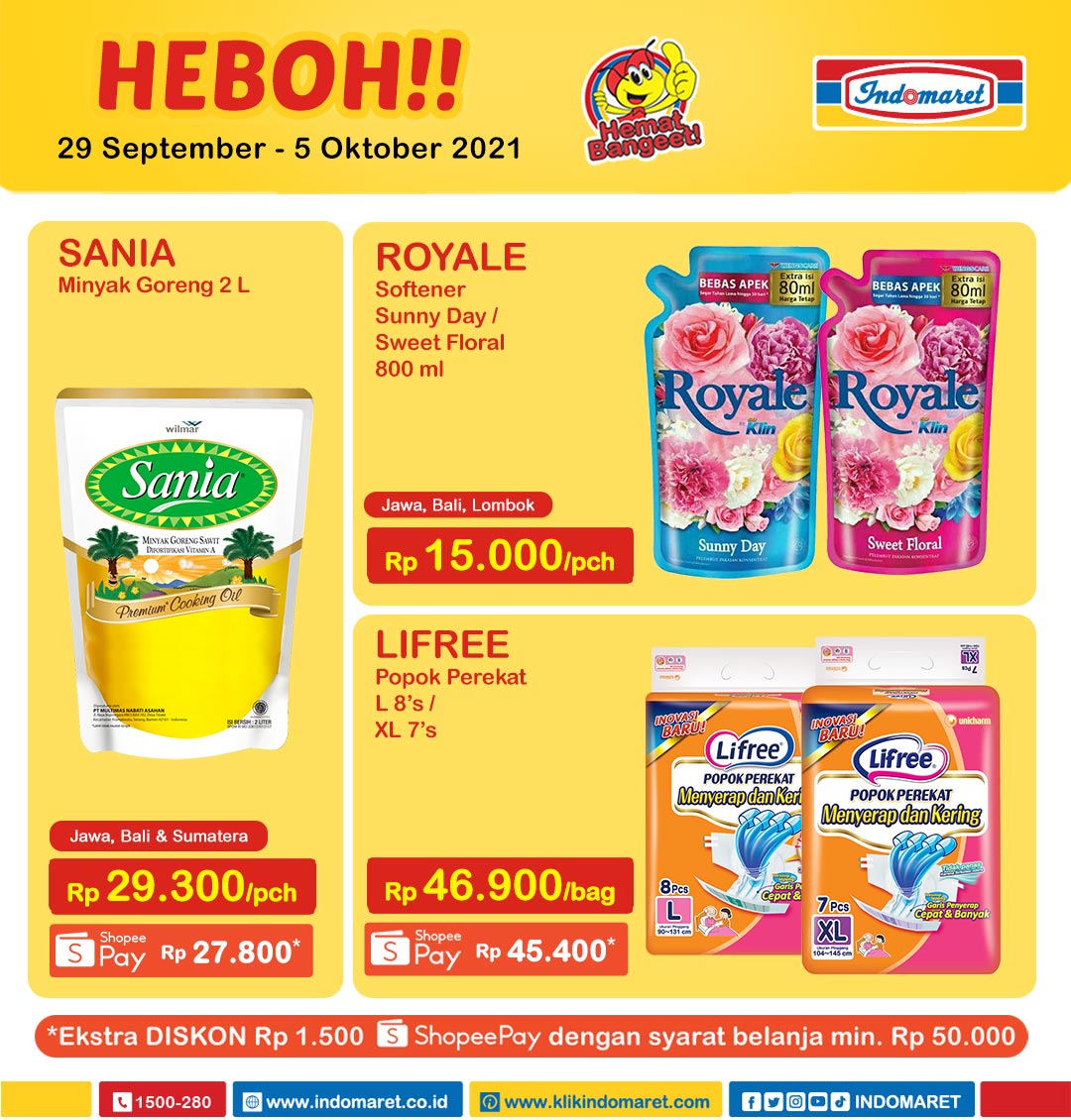 Katalog Promo Indomaret Harga Heboh Terbaru 29 September - 5 Oktober 2021