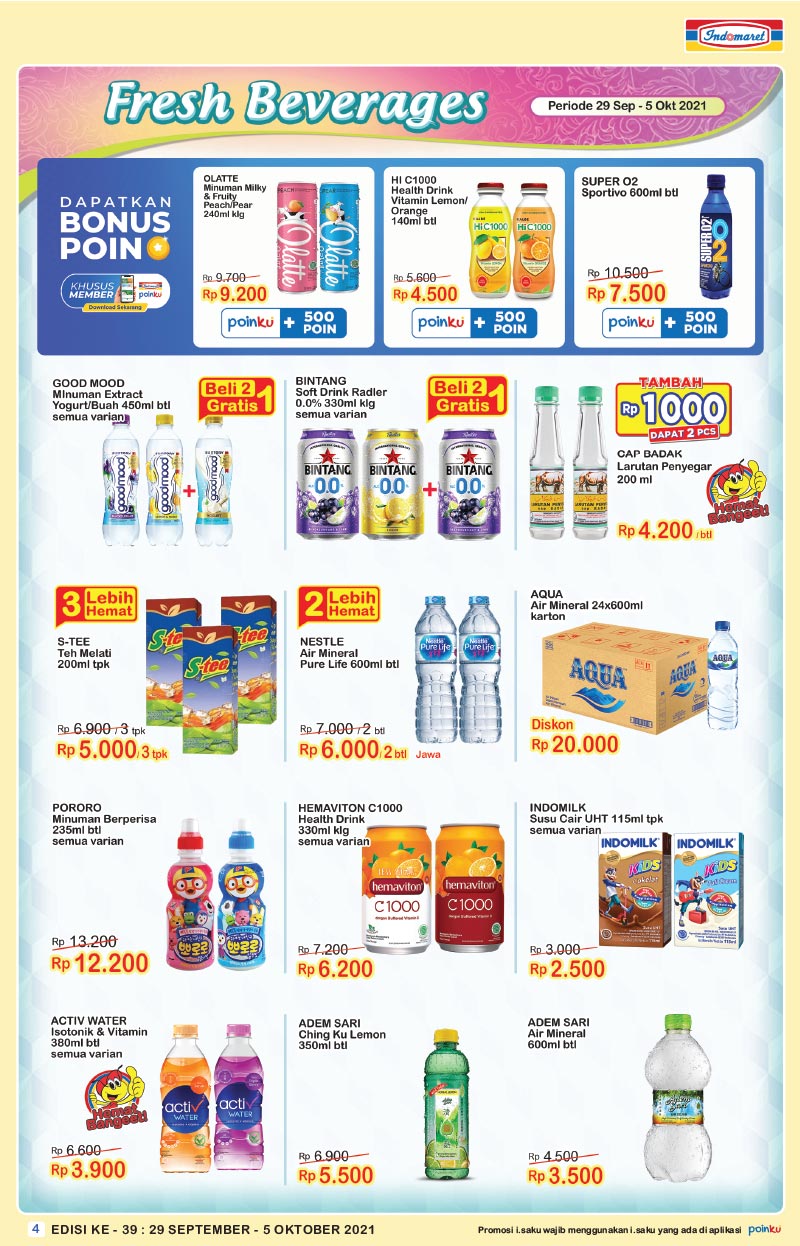 Katalog Promo Indomaret Super Hemat Minggu Ini 29 September - 5 Oktober 2021
