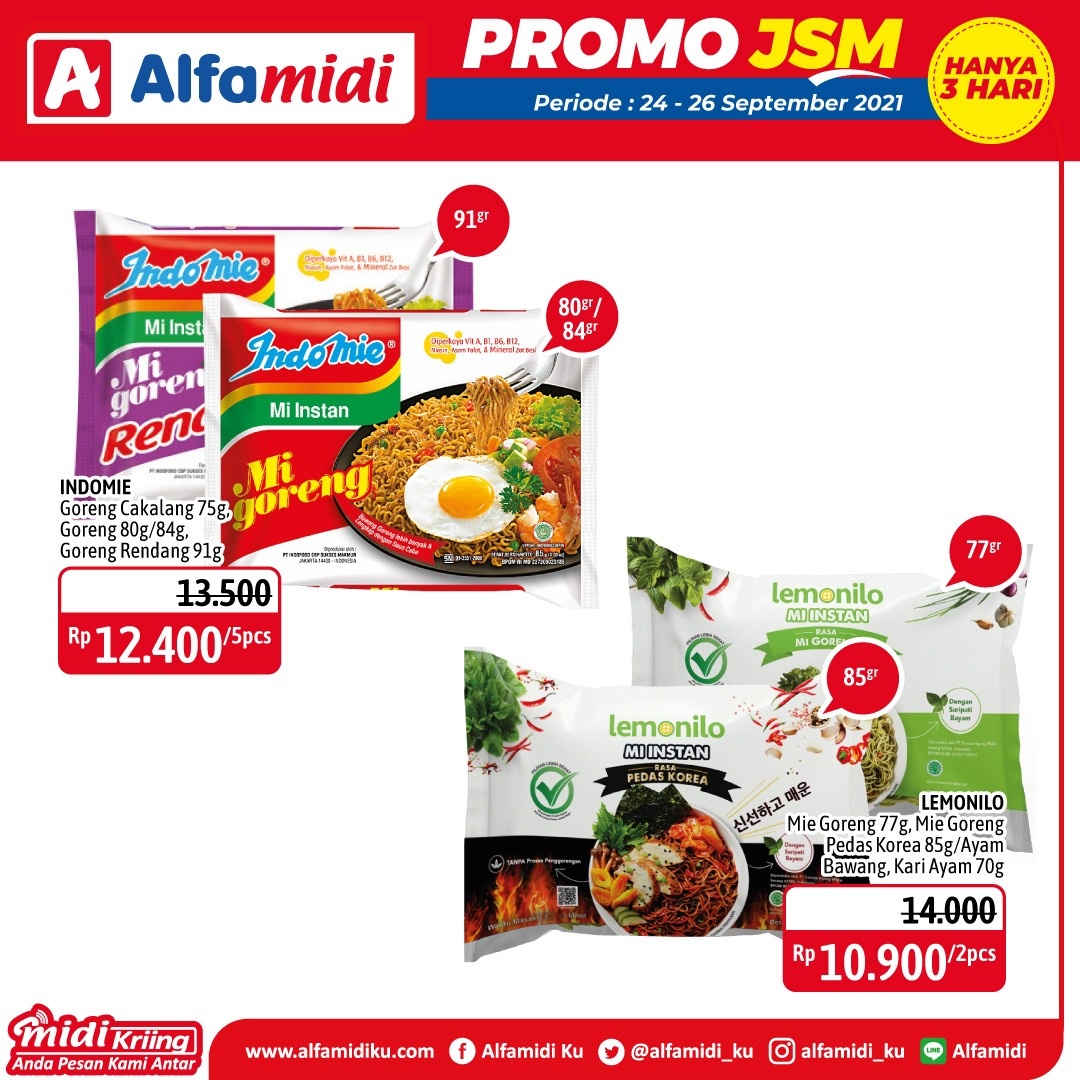 Katalog Promo JSM Alfamidi Hanya 3 Hari 24-26 September 2021 Terbaru