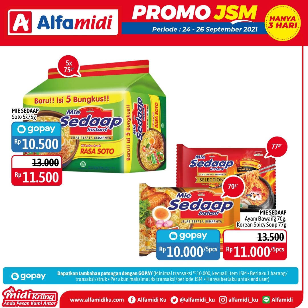Katalog Promo JSM Alfamidi Hanya 3 Hari 24-26 September 2021 Terbaru