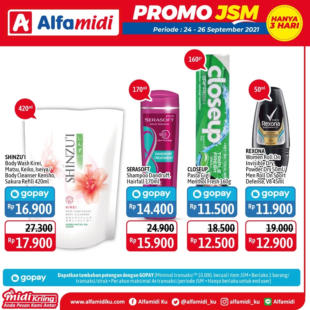 Katalog Promo JSM Alfamidi Hanya 3 Hari 24-26 September 2021 Terbaru