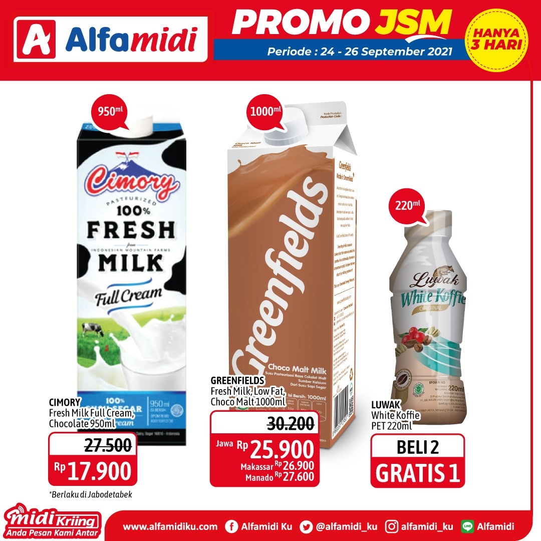 Katalog Promo JSM Alfamidi Hanya 3 Hari 24-26 September 2021 Terbaru