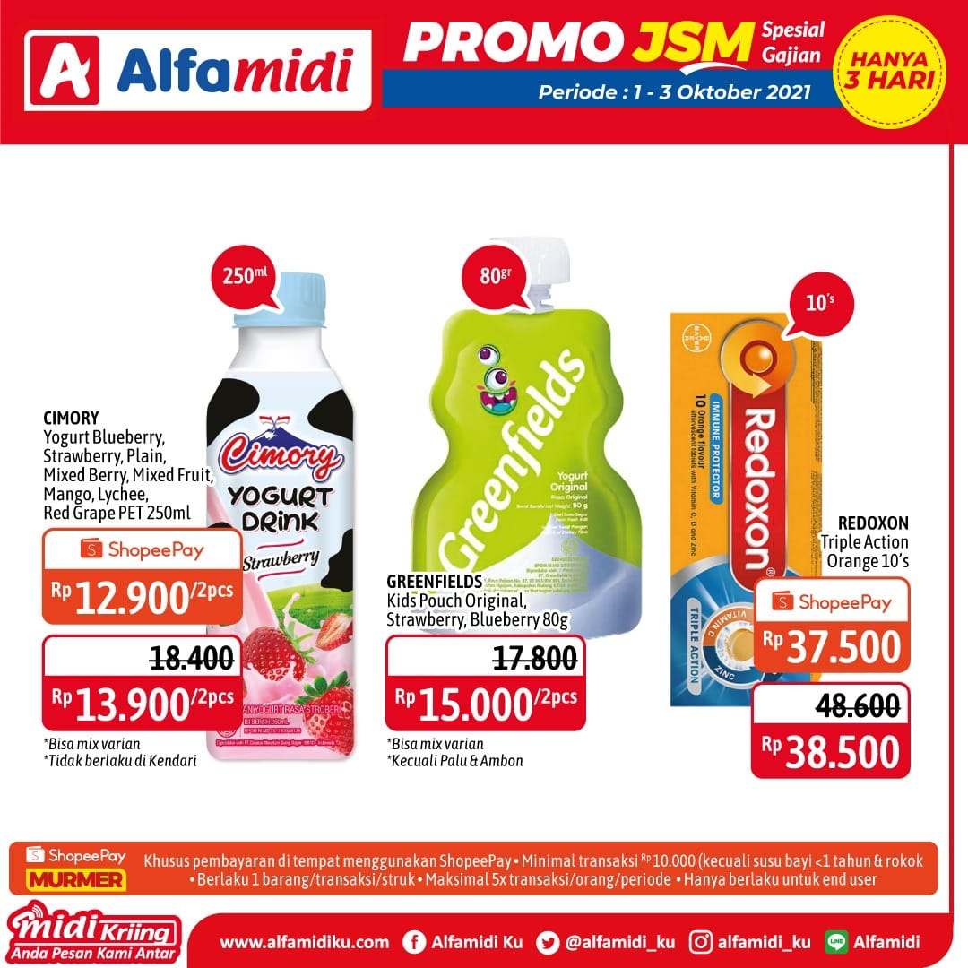 Katalog Promo JSM Alfamidi Minggu Ini Terbaru 1 2 3 Oktober 2021 Weekend
