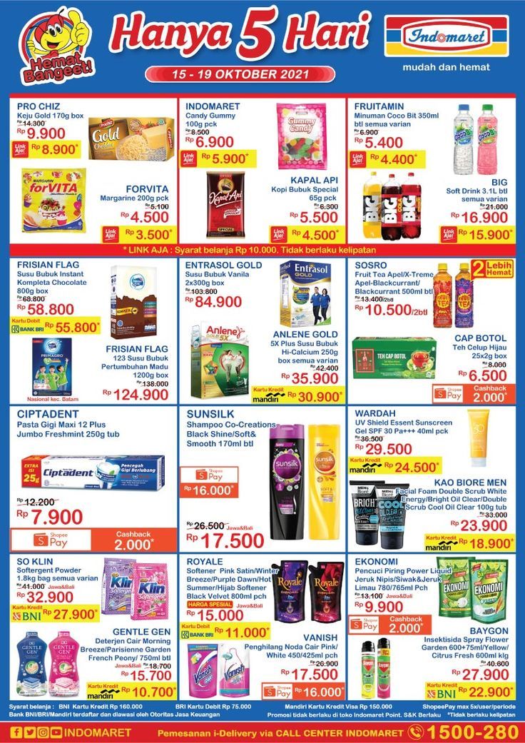 Katalog Promo JSM Indomaret 5 Hari 15-19 Oktober 2021 Terbaru Minggu Ini