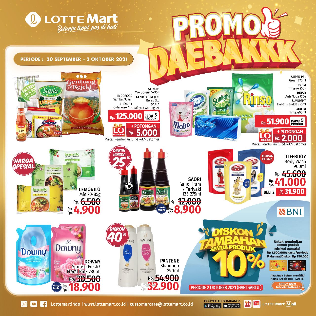 Katalog Promo JSM LOTTE Mart Katalog Weekend 30 September - 3 Oktober 2021