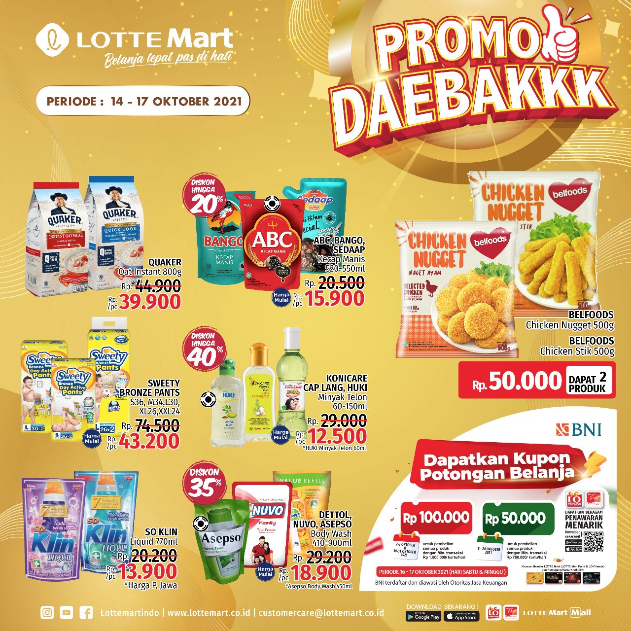 Katalog Promo LOTTE Mart JSM Daebakkk 14-17 Oktober 2021 Terbaru Minggu Ini