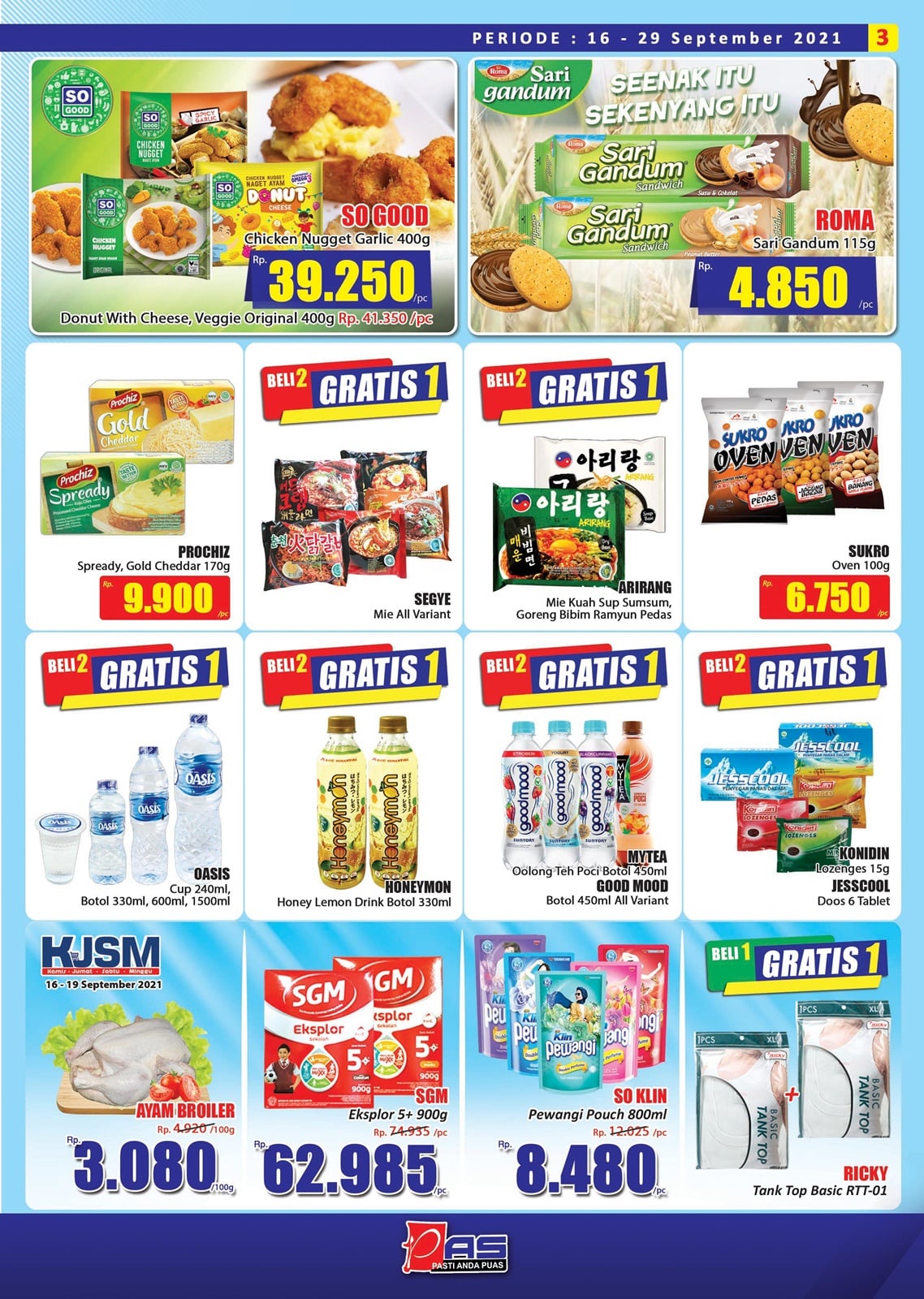 Katalog Promo PAS Hari Hari Pasar Swalayan Terbaru Periode 16-29 September 2021