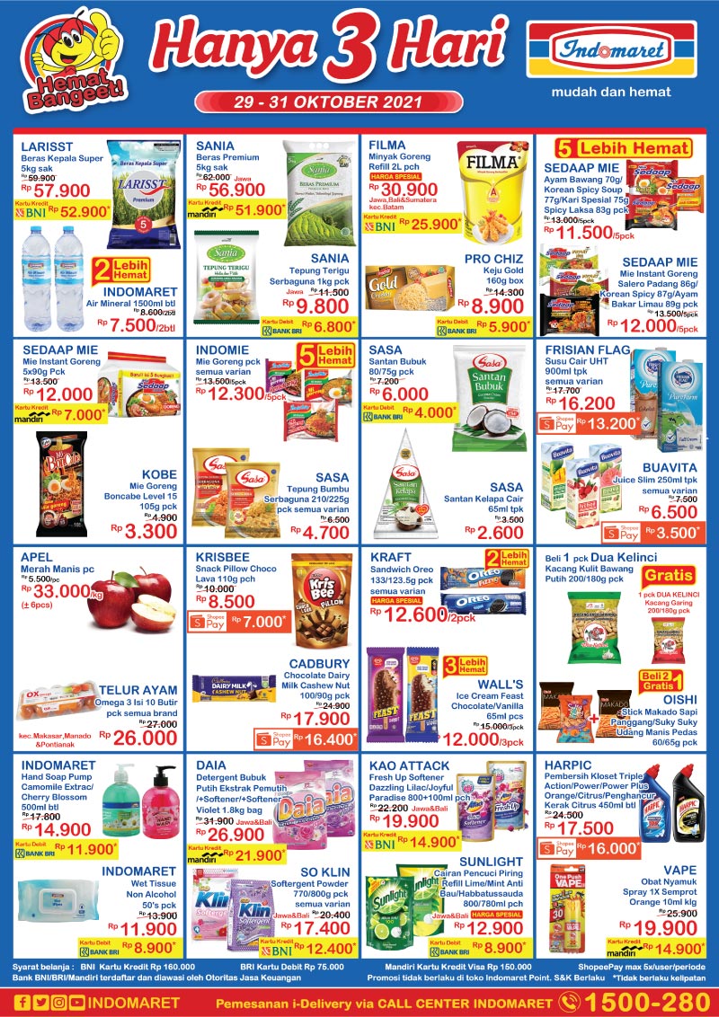 Katalog Weekend Promo JSM Indomaret 29-31 Oktober 2021 Terbaru Minggu Ini