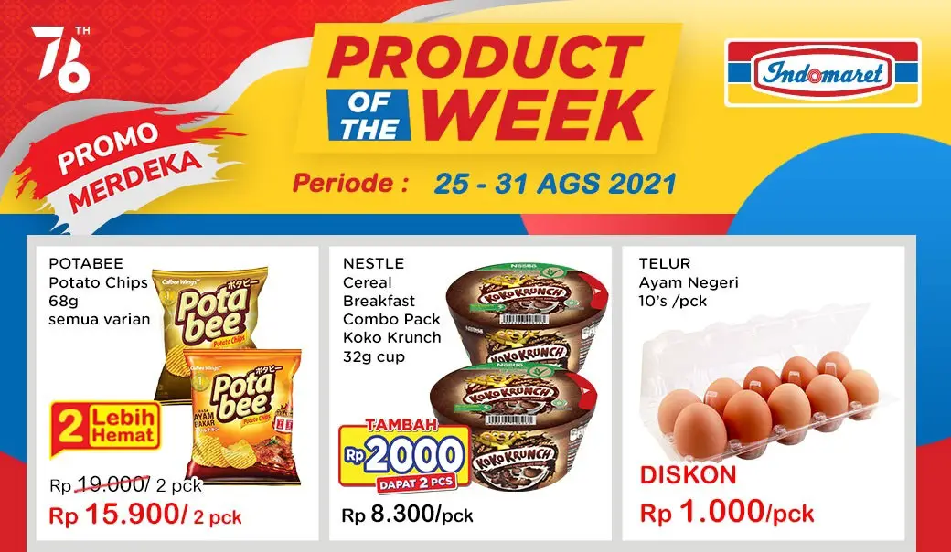 Promo Indomaret Product of The Week Periode 25-31 Agustus 2021