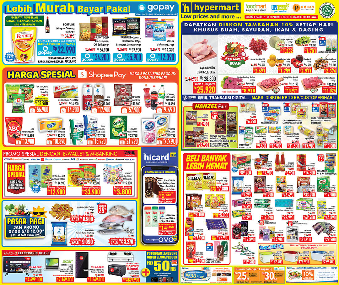 Promo Koran Hypermart Weekend Khusus Pulau Jawa, Bali dan Sumatera