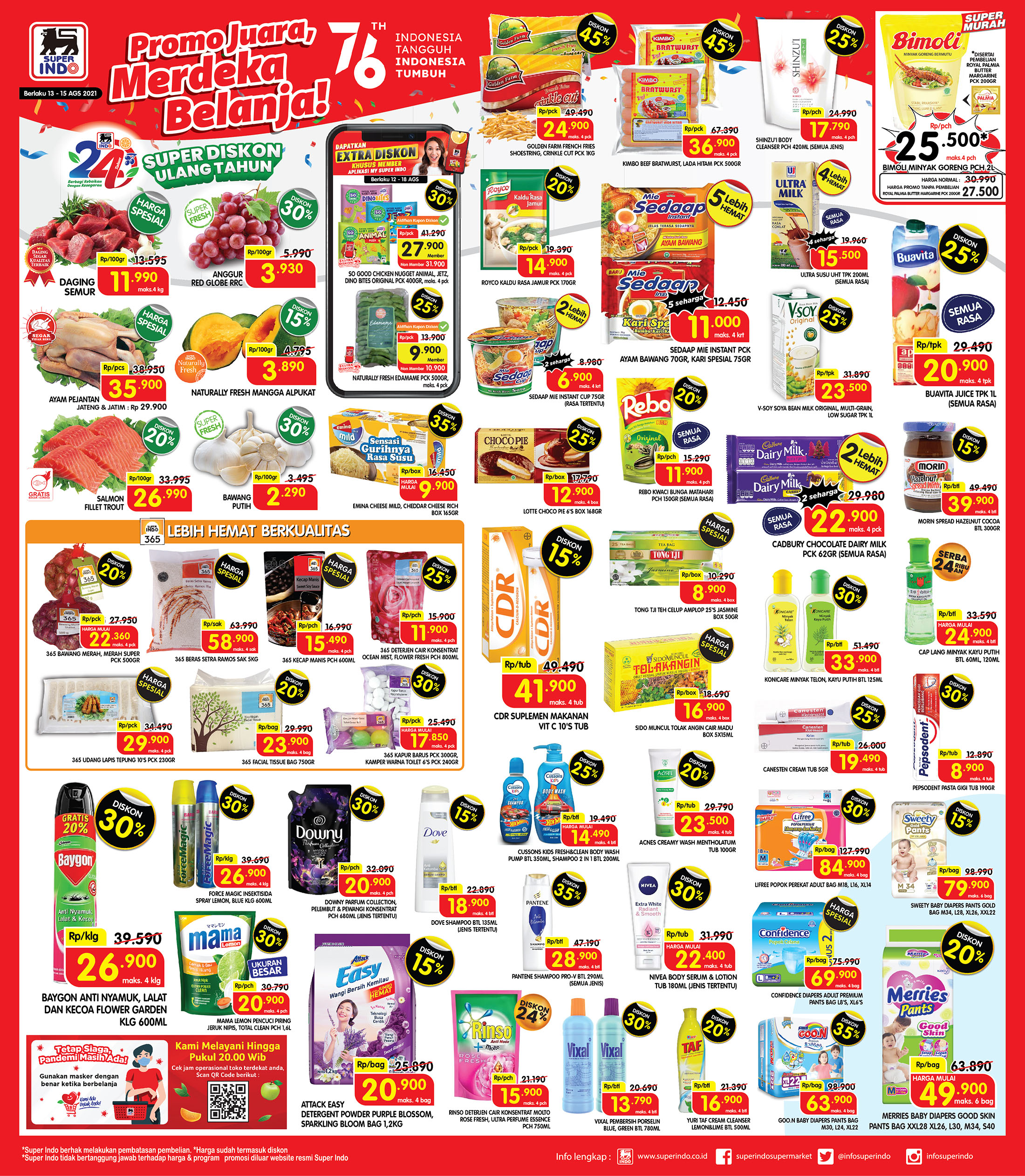 Promo Koran JSM Super Indo 13-15 Agustus 2021 Spesial Merdeka Belanja