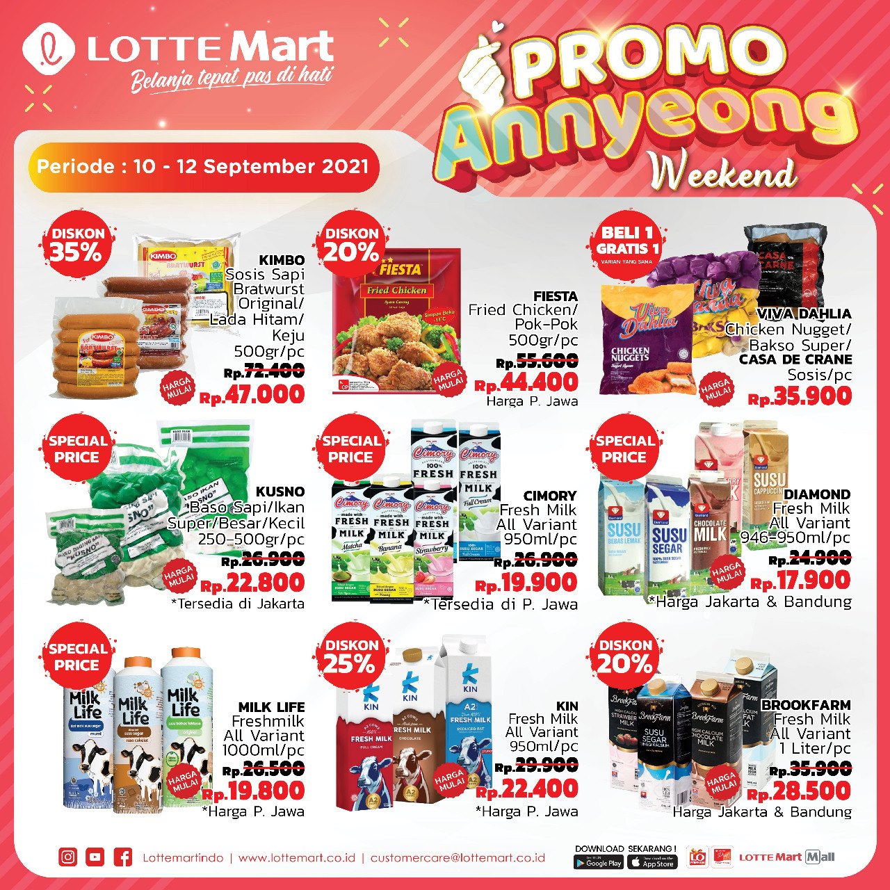 Promo LOTTE Mart Weekend Hanya 3 Hari 10-12 September 2021