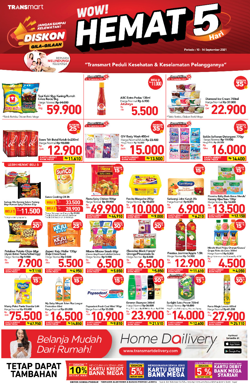 Promo Mingguan Transmart Carrefour Periode 10-14 September 2021 FMCG