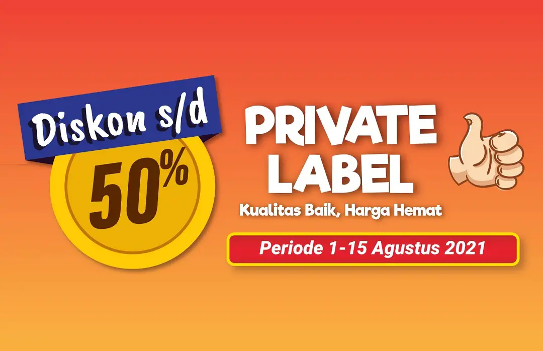 Promo Private Label Alfamart 1-15 Agustus 2021
