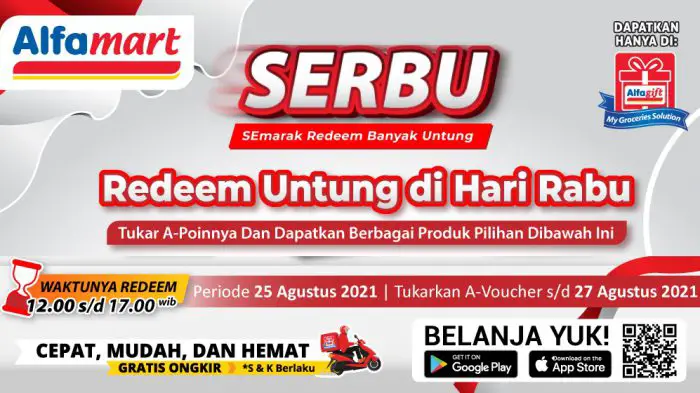 Promo SERBU Alfamart Hari Ini Rabu, 25 Agustus 2021