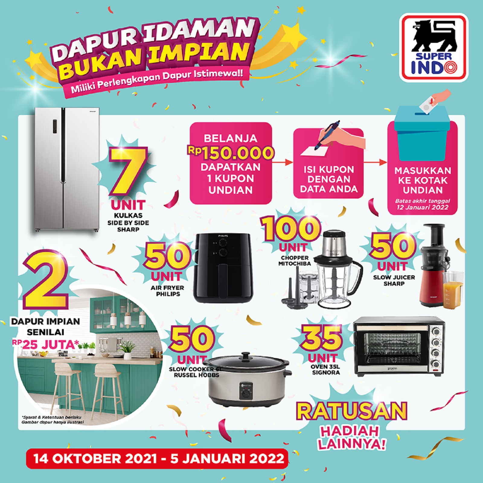 Promo SuperIndo Dapur Impian 14 Oktober 2021 - 5 Januari 2022 Terbaru