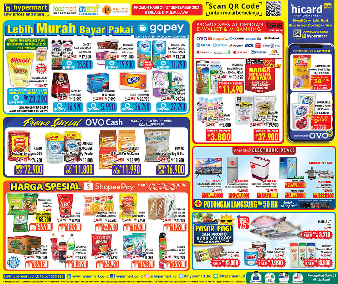 Promo Weekend Hypermart Terbaru Promo Koran 24-27 September 2021