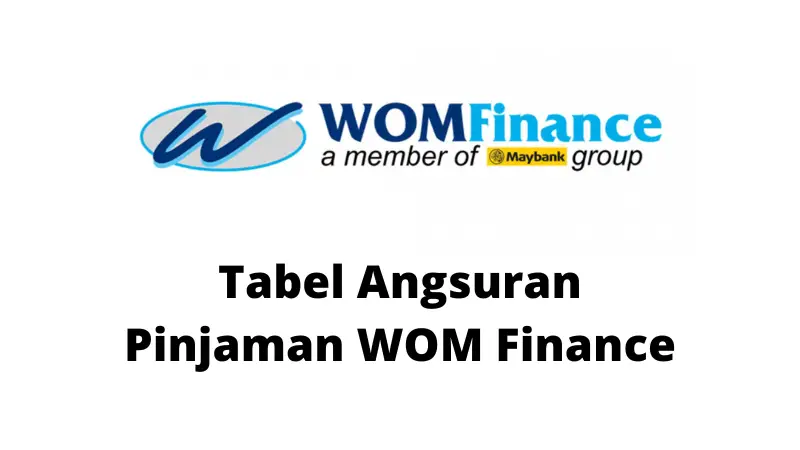 Tabel Angsuran Pinjaman WOM Finance
