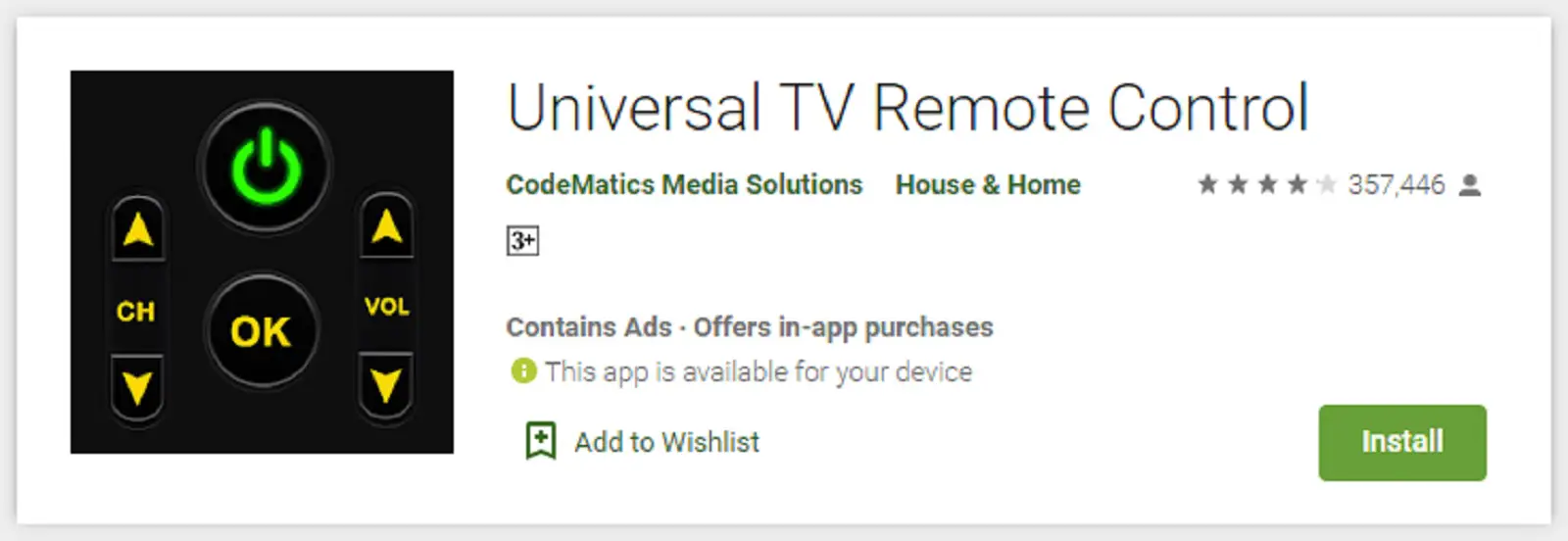 Universal TV Remote Control, Aplikasi Remote TV Tabung Bisa Semua Merk