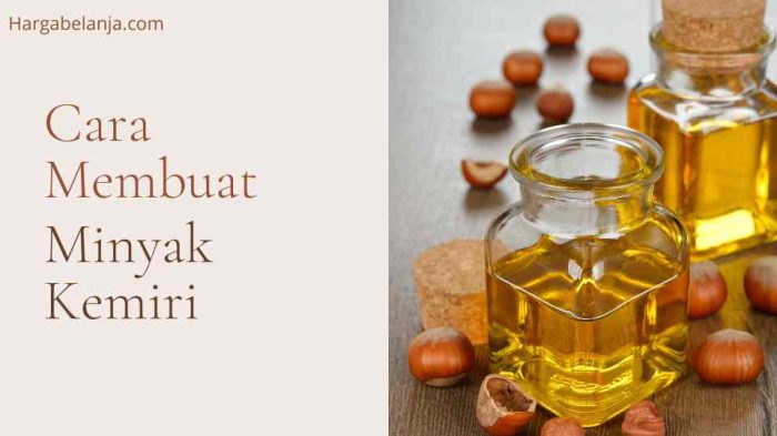 cara membuat minyak kemiri