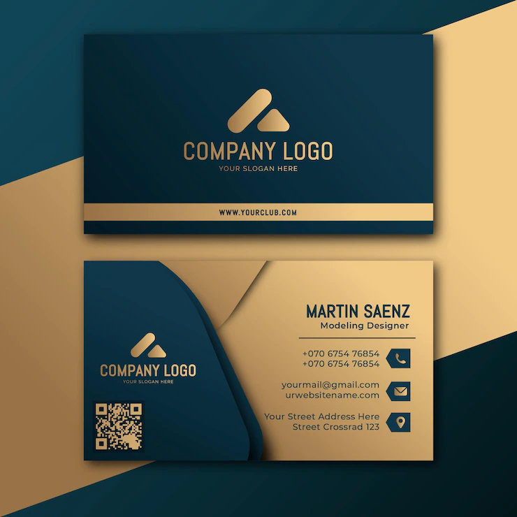 Contoh Kartu Nama Bisnis Gold. Hargabelanja.com