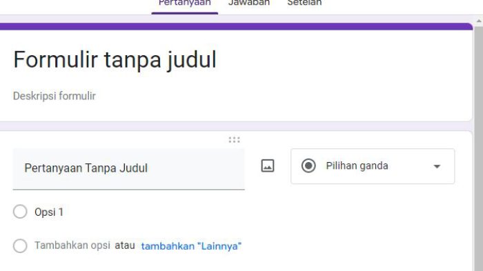 google form tanpa judul