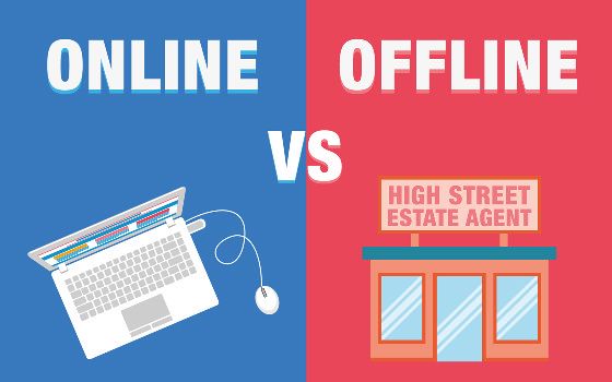 jelaskan perbedaan pemasaran luring dengan bisnis online