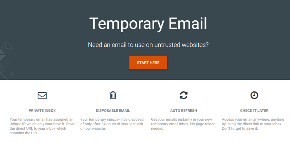 penyedia akun email sementara