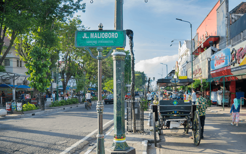 plang jalan Malioboro di Jogja