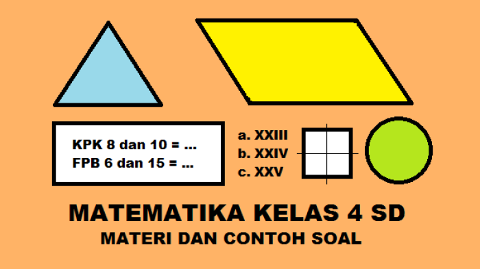 soal MTK Kelas 4 SD