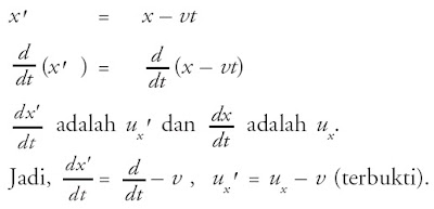 soal relativitas newton