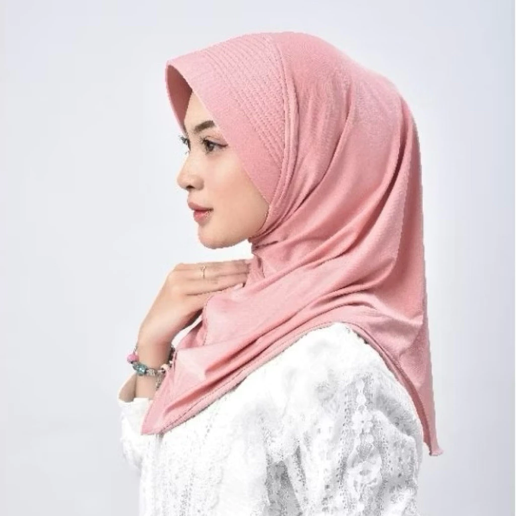 jilbab sport pet tebal / bergo sport pet tebal / jilbab instan / hijab bergo pet tebal - foto 6