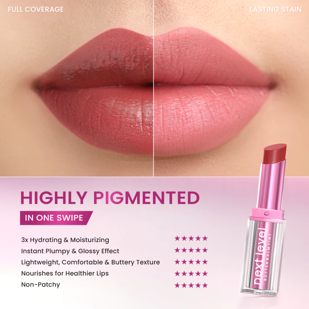 [BEST SELLER] Hanasui Next Level Butter Balm - Color Tinted Lip Balm Melembabkan & Mencerahkan Bibir Lightweight & Cover - foto 4