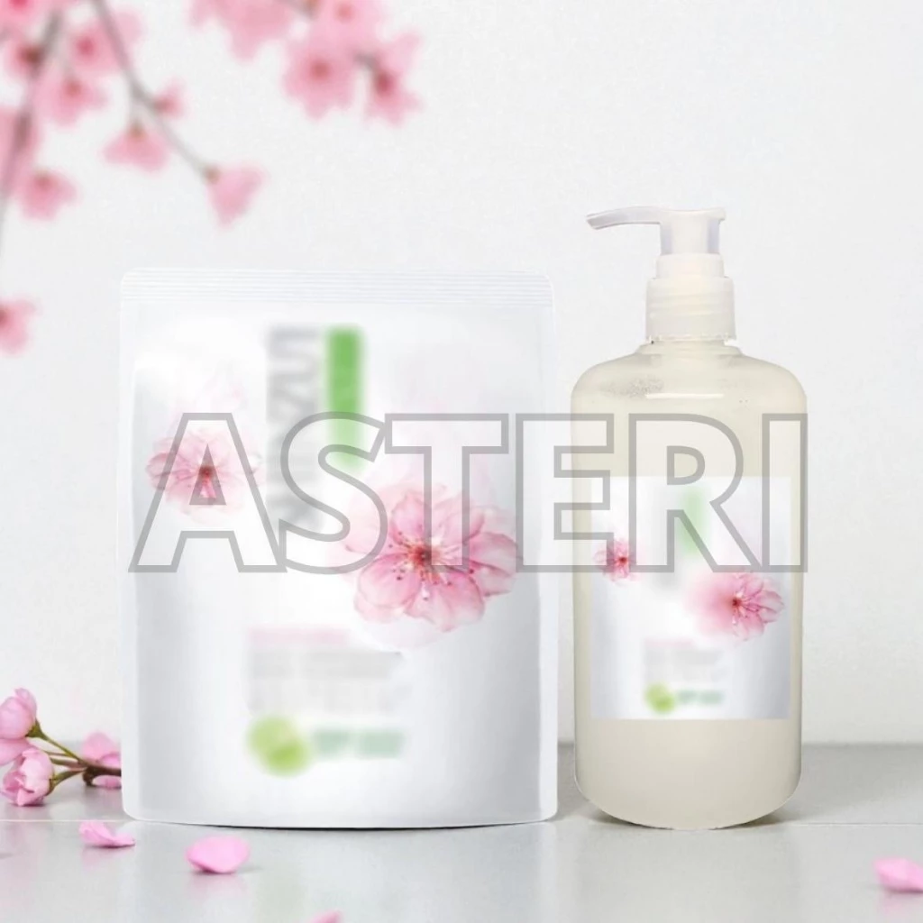 SABUN MANDI Cair Sinjuwi Body Wash Wangi Sakura Matsu Kirei Refill Repack Kemasan Besar 500ml Botol PUM - foto 6