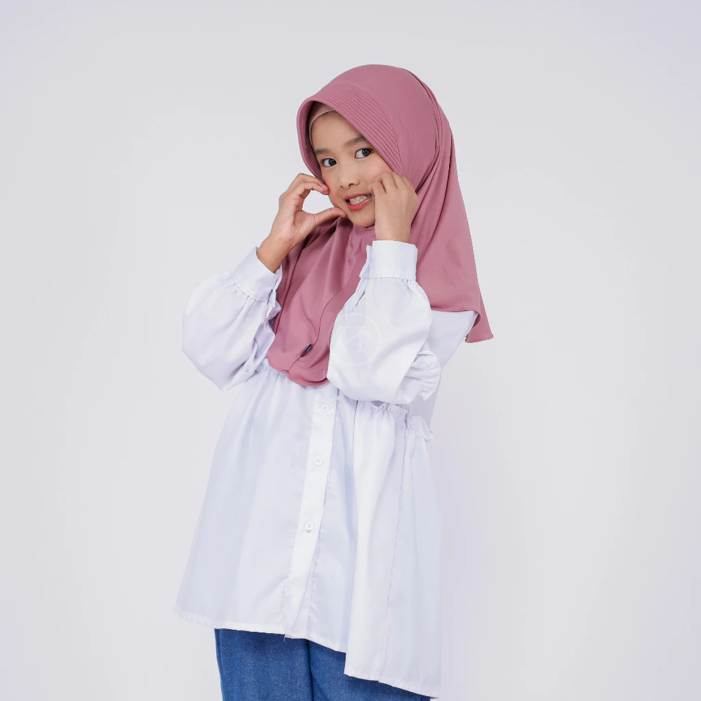 HIJAB BERGO INSTAN OVAL ANAK HAMIDAH PREMIUM ALL SIZE - foto 4
