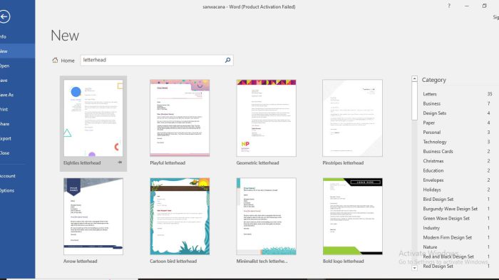 Cara Membuat Kop Surat di Word